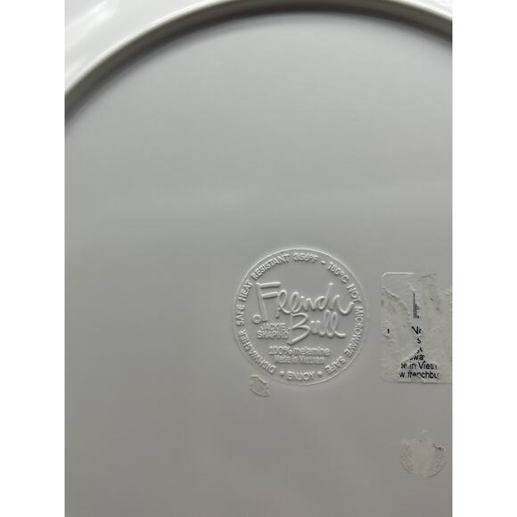 French Bull Ziggy 5 Matching Plates melamine 11 Inches Geometric Print Colorful - Picture 7 of 8